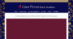 Desktop Screenshot of casafloresajijic.com